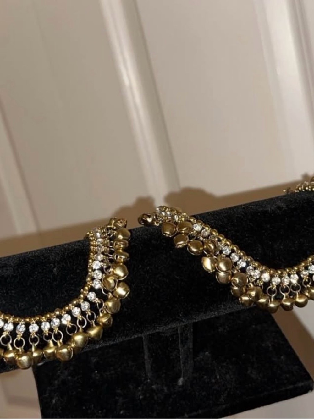 Gold-Tone Crystal Fringe Necklace - Women Jewelry